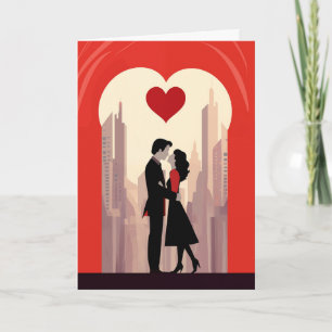 Tarjeta del Día de San Valentín - Pareja de la Ciu