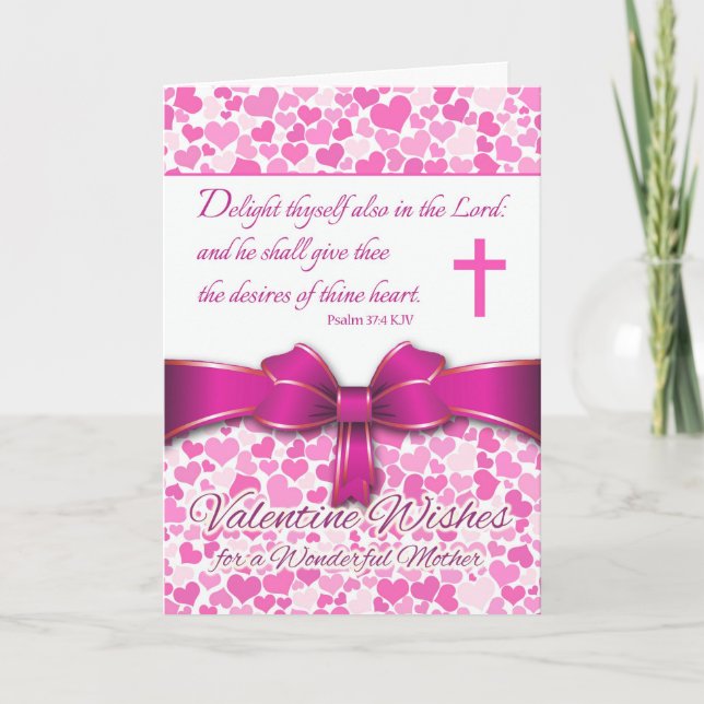 Tarjeta del día de San Valentín religiosa para la (Anverso)