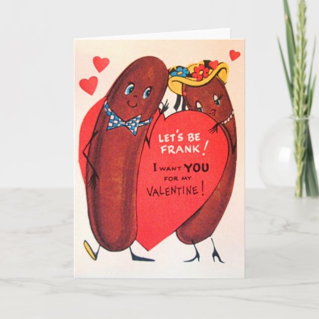 Tarjeta del día de San Valentín retra del perrito (Anverso)