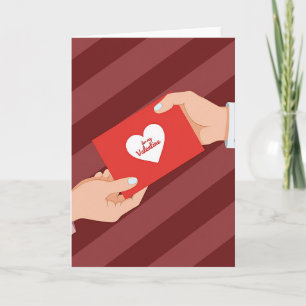 Tarjeta del Día de San Valentín Roja para mi Amor