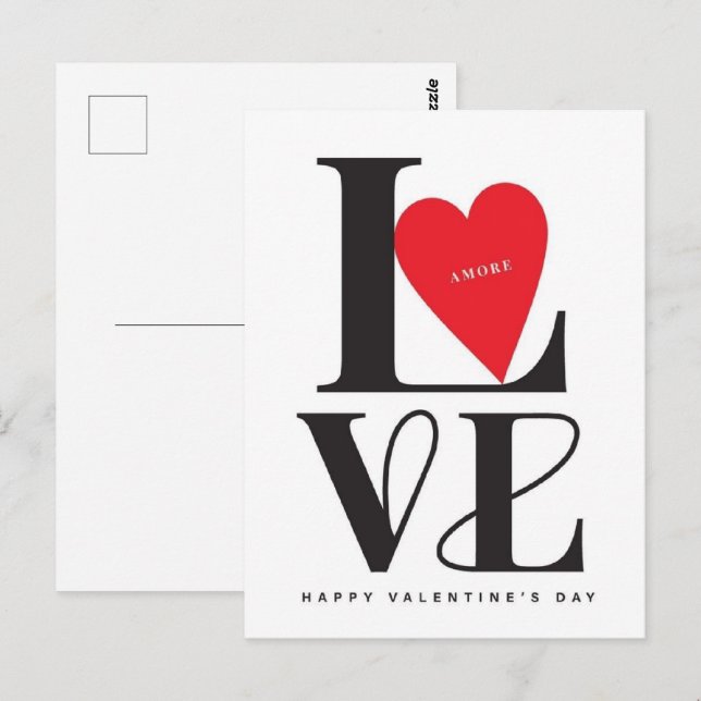 Tarjeta del Día de San Valentín Sé Mía (Anverso / Reverso)