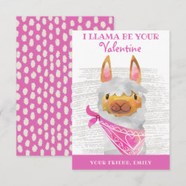 Tarjeta del Día de San Valentín Soy Llama Será Suy