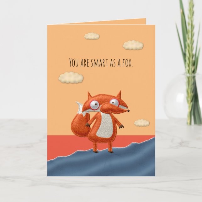 Tarjeta del Día de San Valentín Tan Astuto Como un (Anverso)
