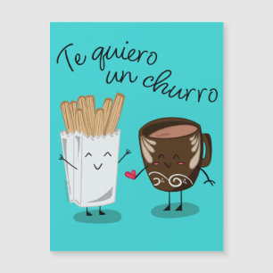 Tarjeta del Día de San Valentín Te Quiero Un Churr