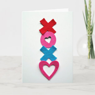 Tarjeta del Día de San Valentín Xoxo Corazón