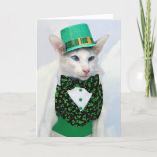 Tarjeta del día de Skeezix McCat St Patrick