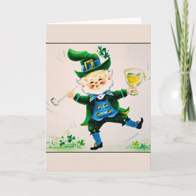 Tarjeta del día de St Patrick alegre del (Anverso)