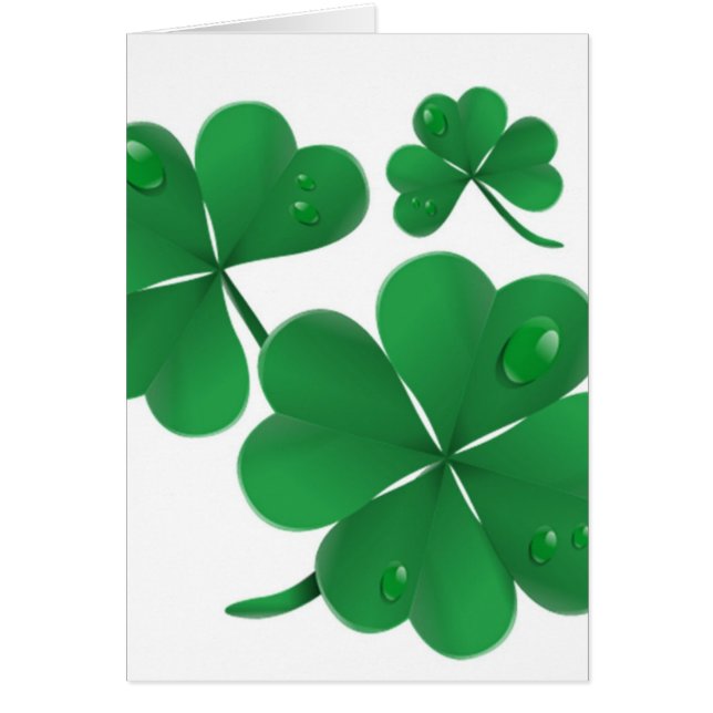 Tarjeta del día de St Patrick de bendición irlandé (Frente)