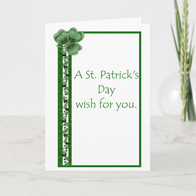 Tarjeta del día de St Patrick del misionario de (Anverso)