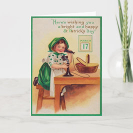 Tarjeta del día de St Patrick del teléfono del