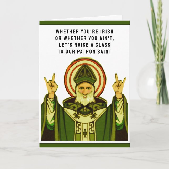 tarjeta del día de St Patrick divertido (Anverso)