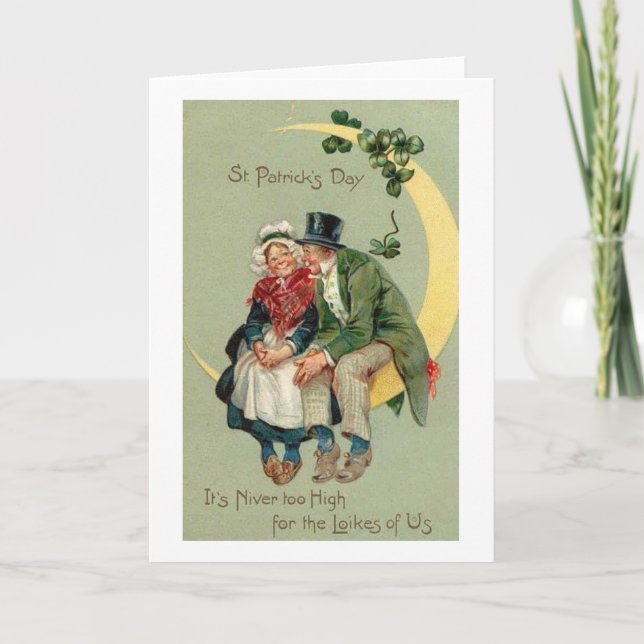 Tarjeta del día de St Patrick viejo de los pares (Anverso)