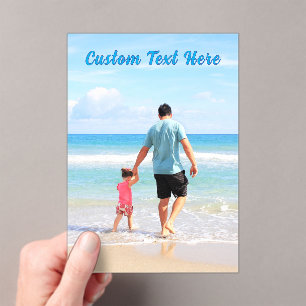 Tarjeta del día de tu padre fotopadre con texto Pe