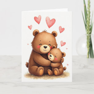 Tarjeta del Día del Abrazo de Oso más Dulce