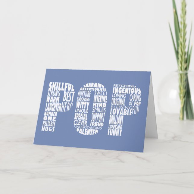 Tarjeta del día del abuelo del papá del papá del p (Anverso)