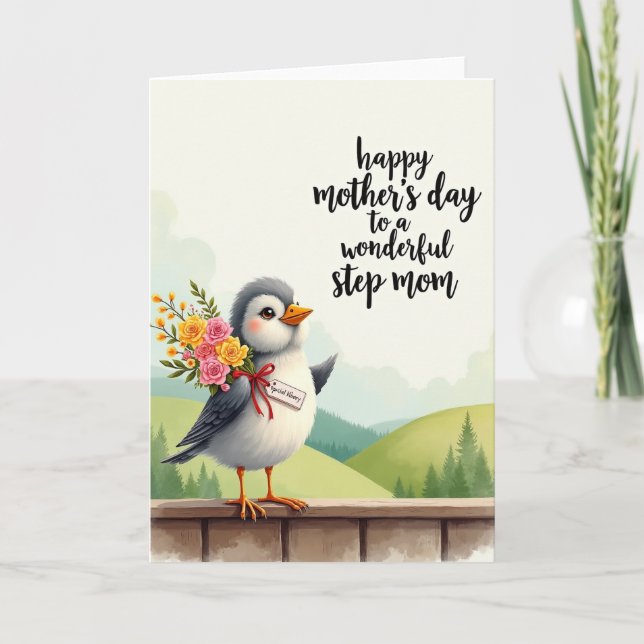 Tarjeta del Día del Amigo con Plumas Dulces (Anverso)