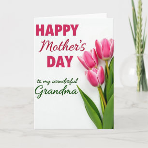 Tarjeta del Día del Amor a la Abuela Maravillosa