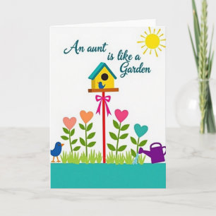Tarjeta del Día del Amor de las Tías Florales