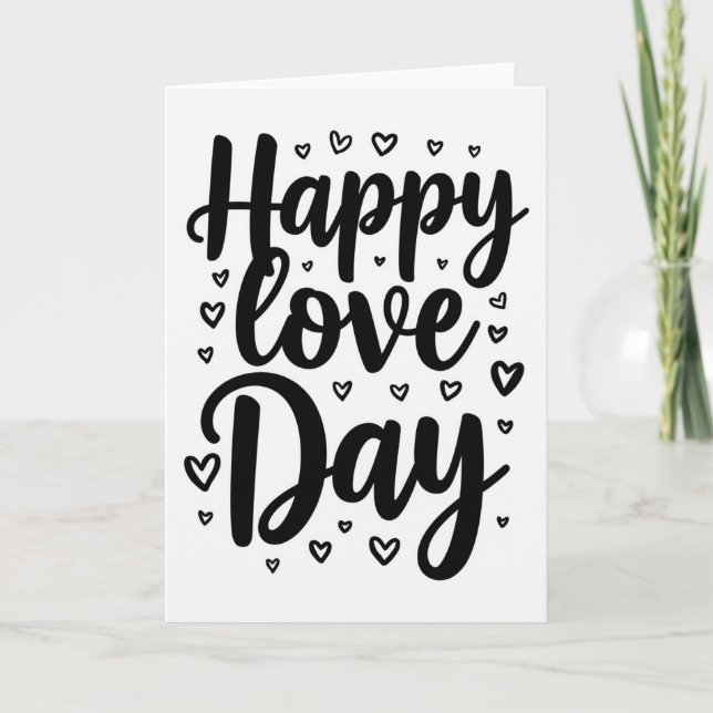 Tarjeta del Día del Amor Romántico (Anverso)