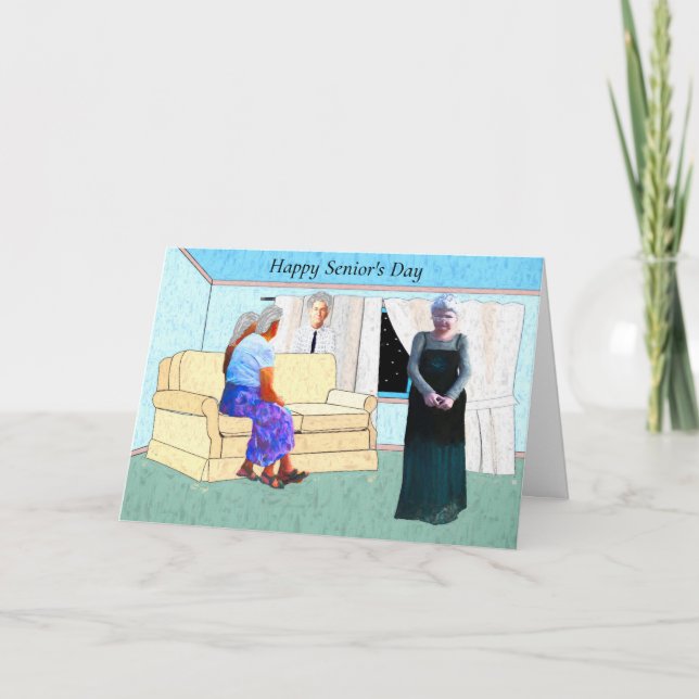 Tarjeta del Día del Anciano para el 21 de agosto (Anverso)