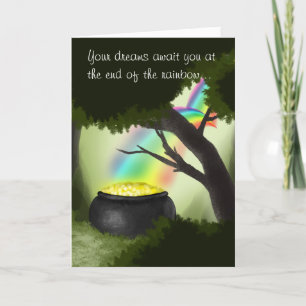 Tarjeta del Día del Arcoiris St. Patrick