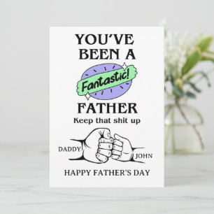 Tarjeta del día del Fantastico Padre Personalizado