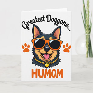 Tarjeta del Día del Humano Canino Genial
