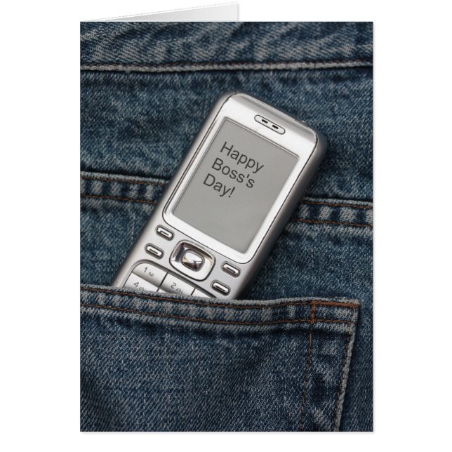 Tarjeta del día del jefe (Frente)