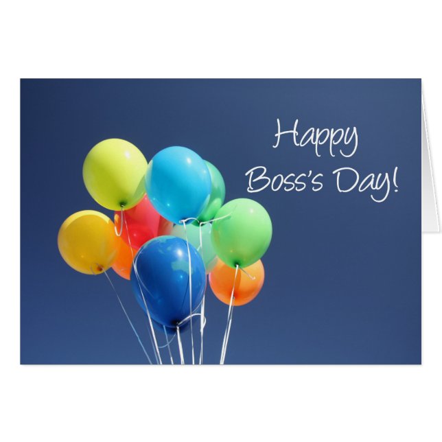 Tarjeta del día del jefe (Anverso (Horizontal))