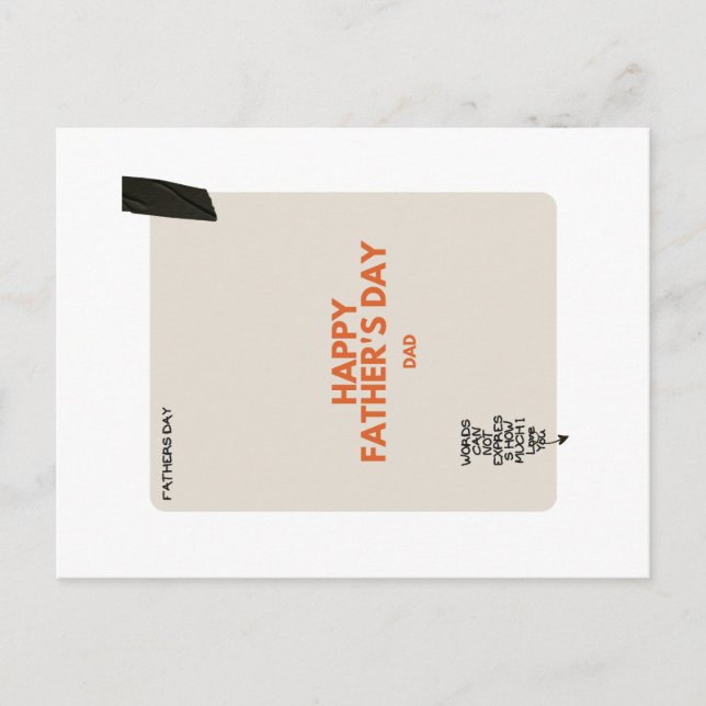 Tarjeta del día del padre (Anverso)