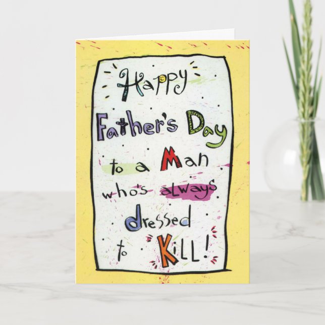 Tarjeta del día del padre (Anverso)