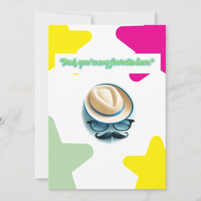 Tarjeta del día del padre (Anverso)