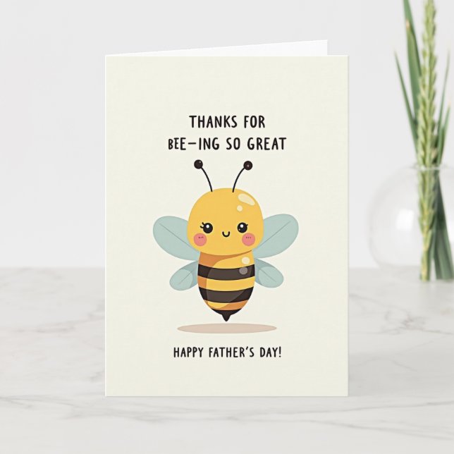 Tarjeta del Día del Padre Abejorro (Anverso)