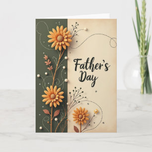 Tarjeta del Día del Padre Adornada