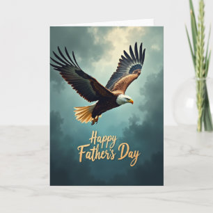 Tarjeta del Día del Padre Águila en Vuelo