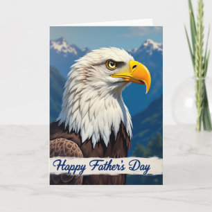Tarjeta del Día del Padre Águila Majestuosa