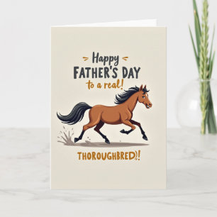 Tarjeta del Día del Padre al Galope