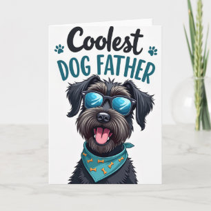 Tarjeta del Día del Padre Amante de los Cachorros
