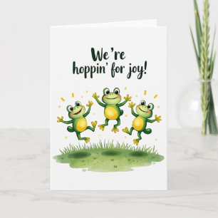 Tarjeta del Día del Padre Anfibio Festivo