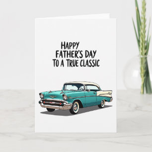 Tarjeta del Día del Padre Aqua Coupe