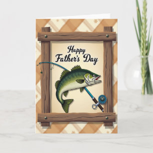 Tarjeta del Día del Padre Aventura de Pesca
