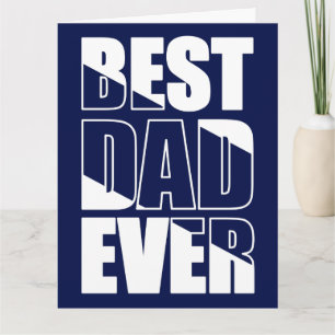 Tarjeta del Día del Padre Azul