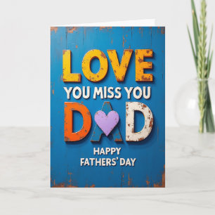 Tarjeta del Día del Padre Azure Wood