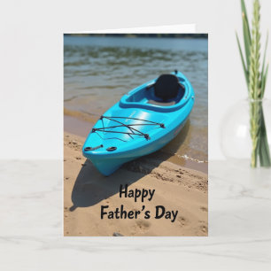 Tarjeta del Día del Padre Barco Cerúleo Dulce