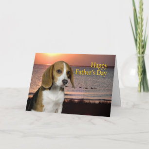 Tarjeta del Día del Padre Beagle