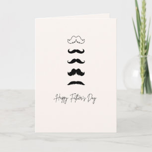 Tarjeta del Día del Padre Bigotes Tarjeta