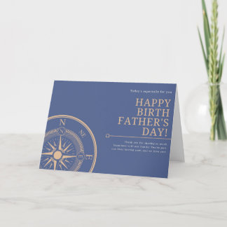 Tarjeta del día del padre biológico anclado