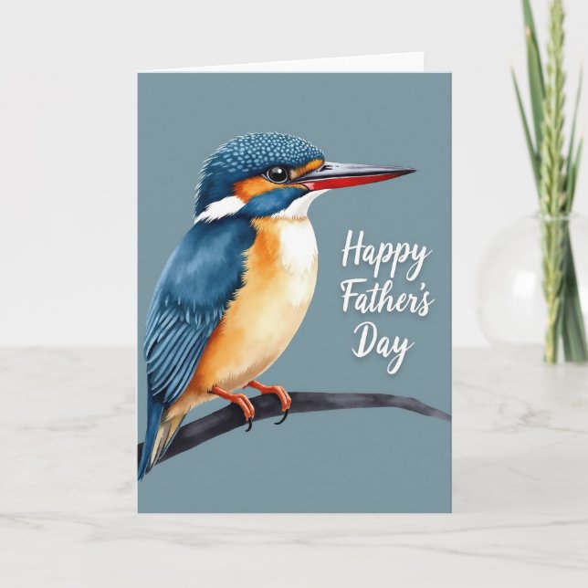 Tarjeta del Día del Padre Blue Bird (Anverso)