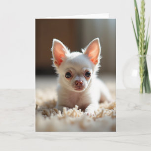 Tarjeta del Día del Padre Cachorro Halo