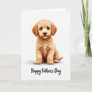 Tarjeta del Día del Padre Cachorro Suave